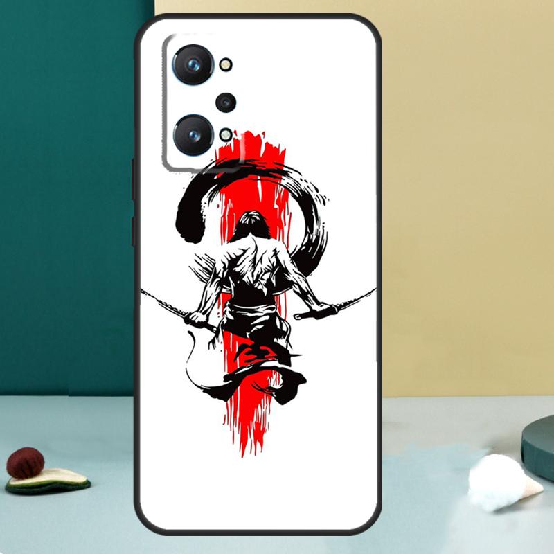 Japan Samurai Ninja For Realme 11 10 12 13 14 Pro Plus GT 7 6 5 Pro GT 6T C67 C61 C53 C51 C21Y C25S C75 C55 Case