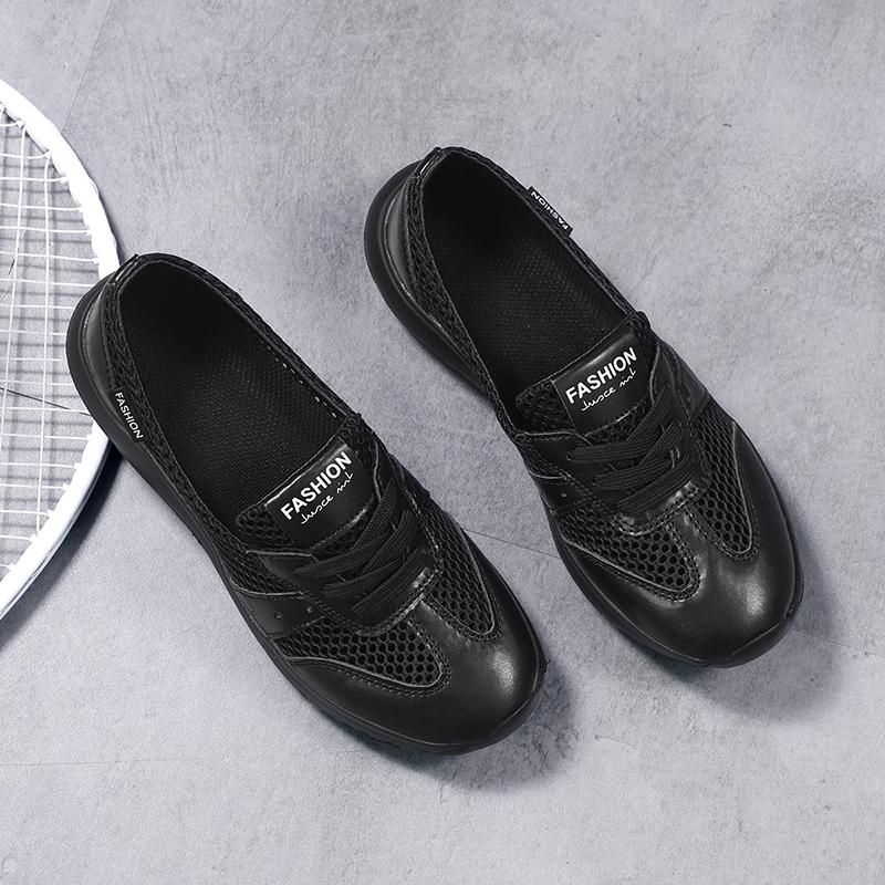 Summer Refreshing Mesh Casual Shoes Simple and Balanced Cushioning and Elastic Lightweight Running Shoes Womens Sizes 35-42