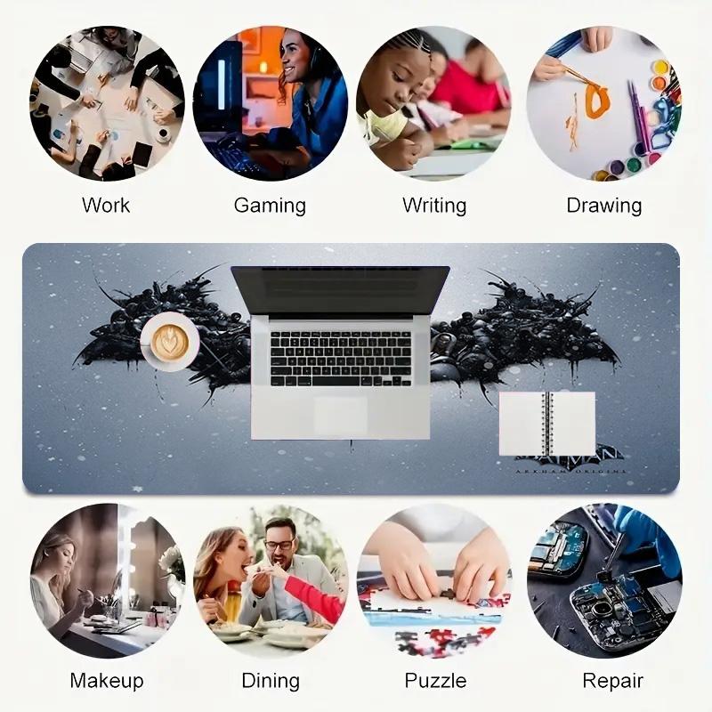 Batman Begins Xl Gaming Mouse Pad Nonslip Rubber Base Stitched Edge Waterproof Desk Mat For Pc Laptop Gamer Office Computer Accessories C929112
