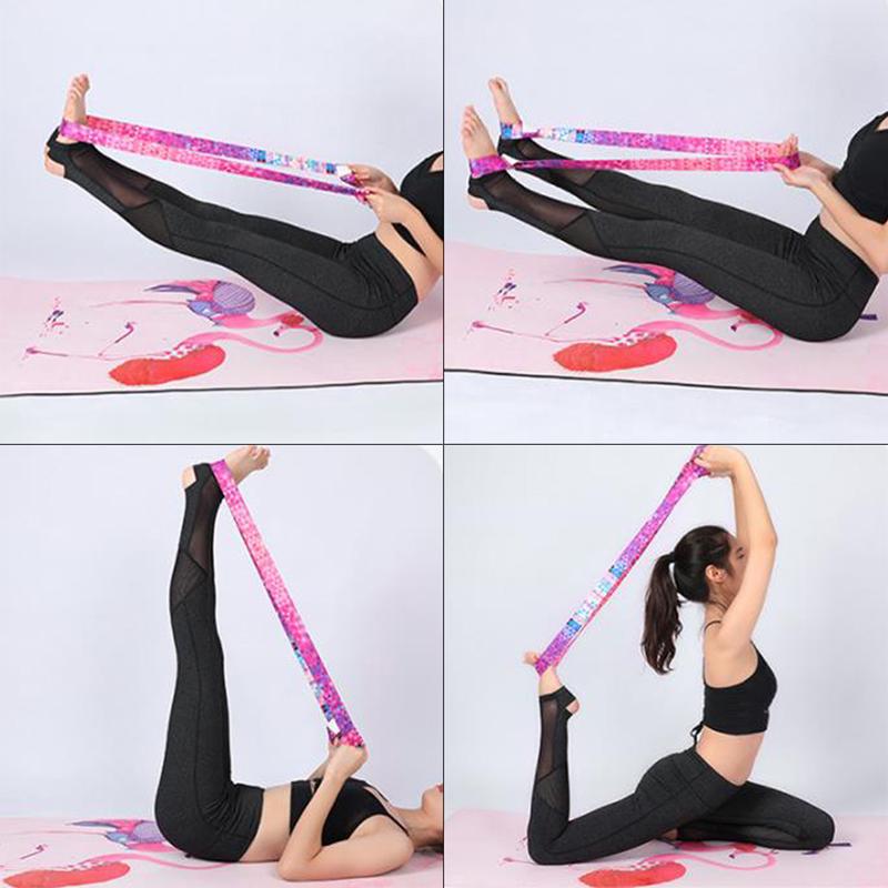 1Pc Yoga Mat Strap Stretch Adjustable Yoga Mat Carrier Shoulder Strap Yoga Belt