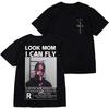 Cactus Jack  High Quality Unisex Cotton  Tshir  LOOK MOM I CAN FLY Tee ASTROWORLD Hip Hop  Casual Street Short Sleeve Tshirts Tops
