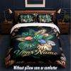 Other Similar Designs Theme Custom Text Or Name 3Pcs Bedding Set,1 Flat Sheet & 2 Pillowcases Personalized Home Bedding