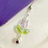 Hanging Cord Mobile Phone Lanyards with Bells Tulips Flower Hangings Pendant Tulip Phone Charm  Bag