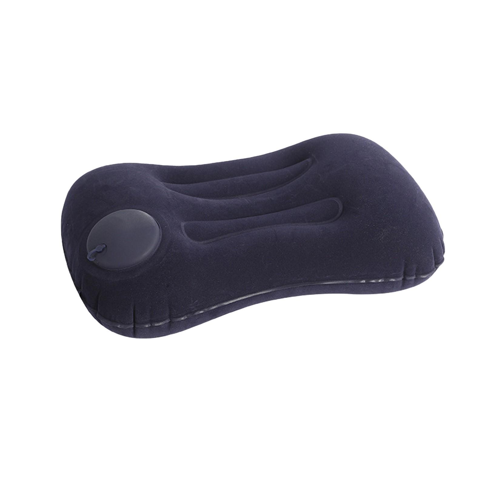 

Надувная подушка Портативная подушка для поддержки шеи Дорожная подушка Сжато-надувная подушка для самолета One Size тёмно-синий