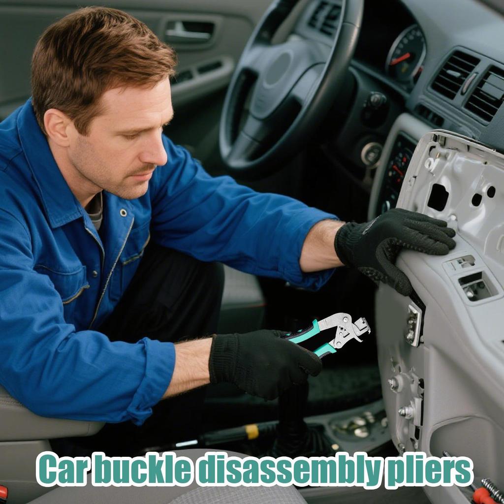 Car Clip Pliers Disassembly Tools Car Trim Clip Fastener Removal Pliers Anti-Slip Remover With 6Inch 8Inch Pry Puller For Auto