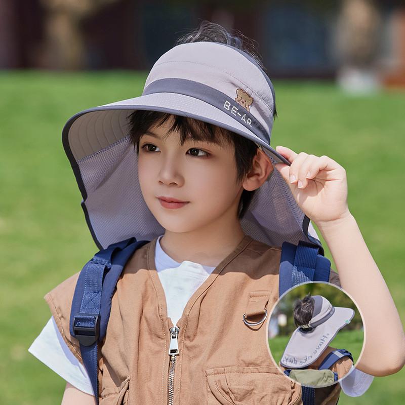 Kinder Sommer Sonnenhut mit breiter Krempe und atmungsaktivem Nylon für das Spielen im Freien