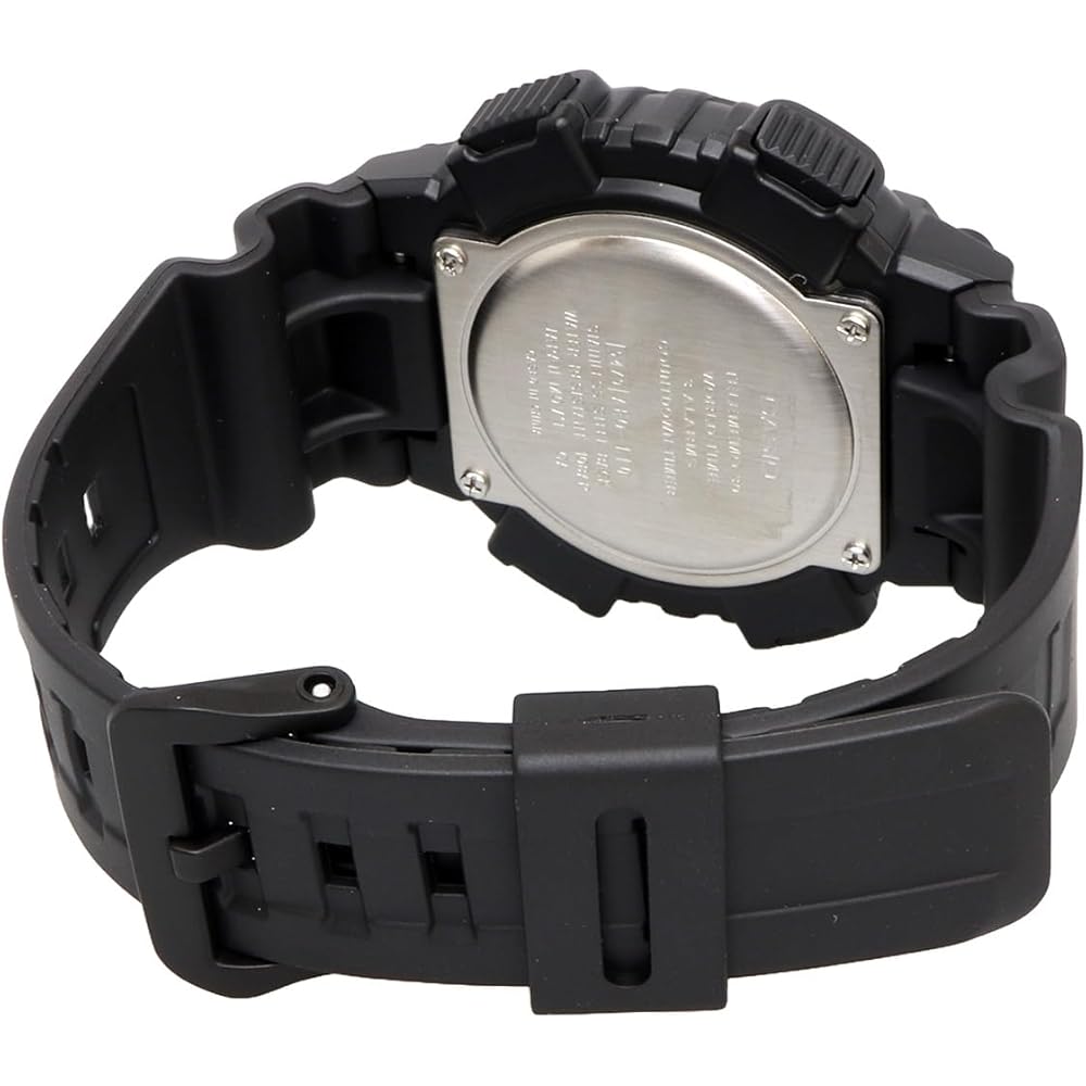 Casio World Time AEQ-110W-1BV Men's Analog-Digital Quartz Watch Black LCD Black Imported Model
