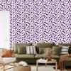 Hearts Wallpaper Purple, White and Light Gray 50x1000