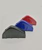 4x Universal Red Carbon Fiber Look Car Rear Bumper Lip Diffuser Shark Fins Cover