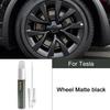 For Tesla Model 3 Y X S Car Scratch Removal and Touch-up Pen Wheel Hub Paint Repair Pen Clear Coat Stealth Gray Solid Black