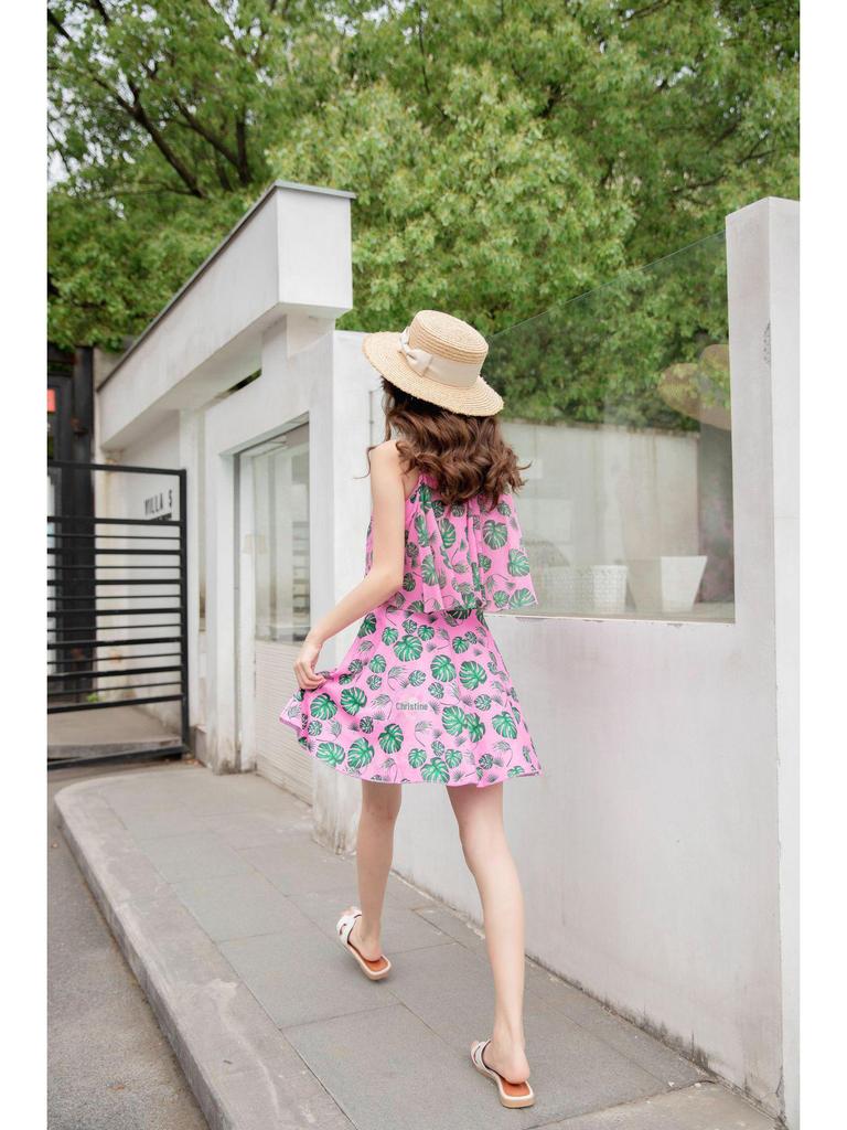 2025 Damen Frischer Druck Slim Bikini Badeanzug für Outdoor Heiße Quellen