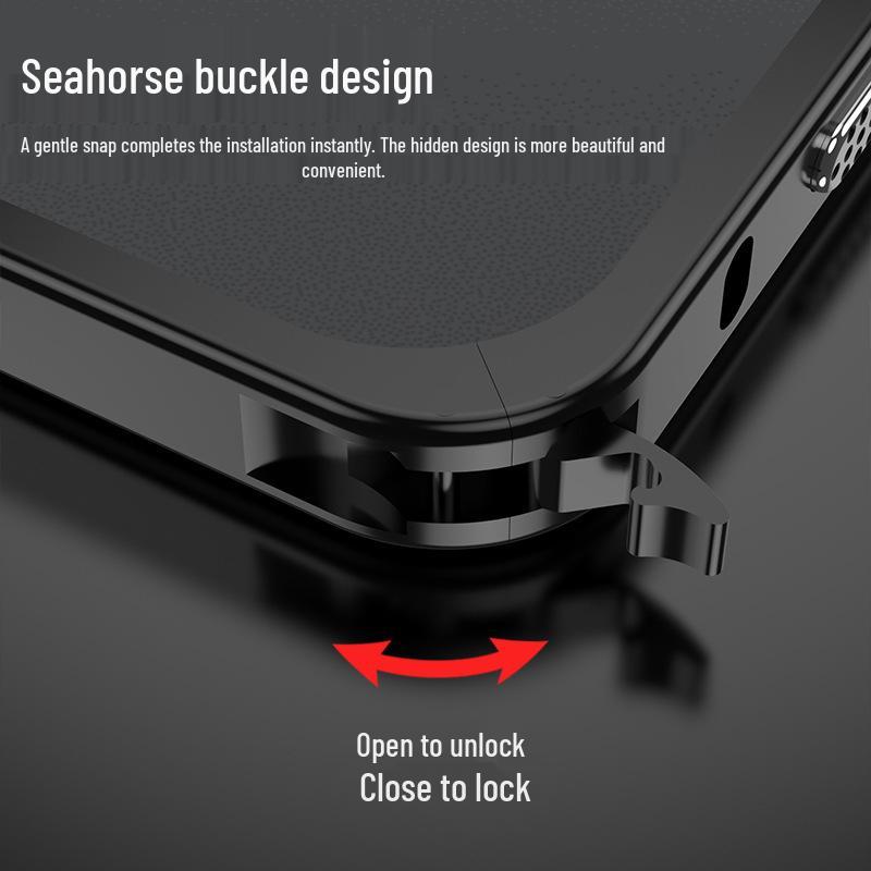 OnePlus Ace 5 Ultimate Metal Buckle Drop-proof Heat Dissipation Case with Lens Protection