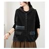 Plus Size Denim Hooded Vest Women Loose Short Waistcoat Casual Autumn Fashion