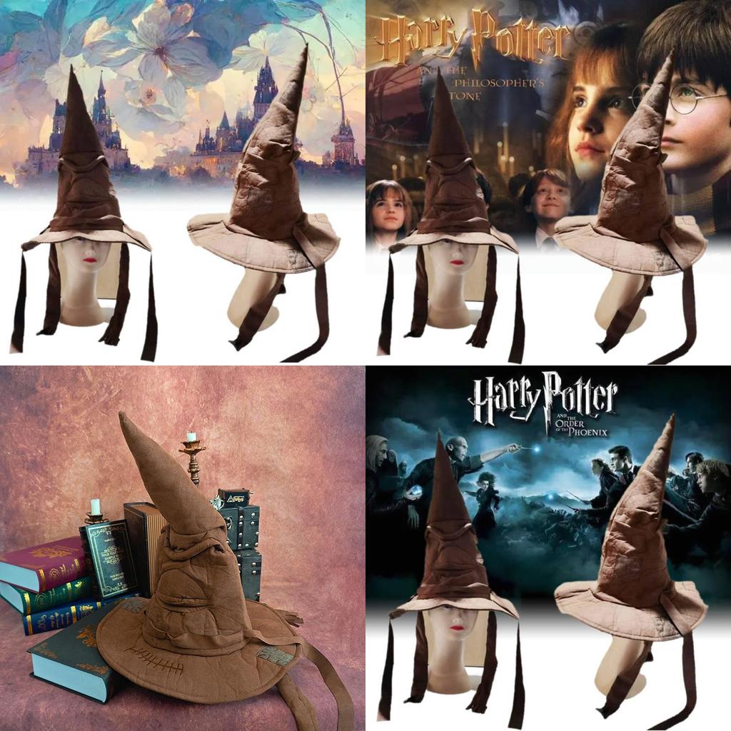 Stylish Halloween Crossbody Bag With Brown Witch Hat Ideal For Harry Potter Fans