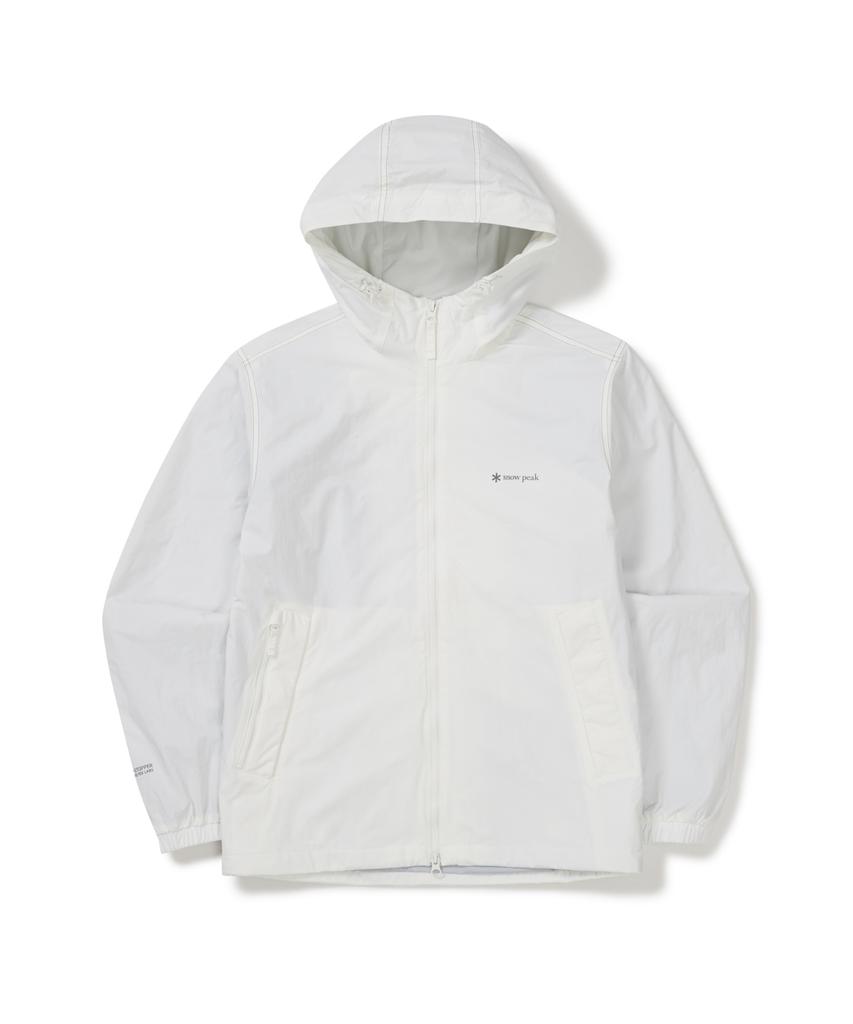 Snowpeak Apparel Lightweight Taslan Windstopper Hooded Windbreaker (S26Smpjk02) Off White
