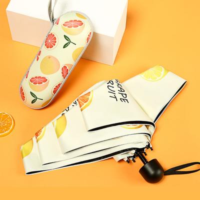 Malý módní skládací deštník pánský mini kapesní slunečník dívka UV ochrana voděodolný cestovní deštník Cute Capsule Case