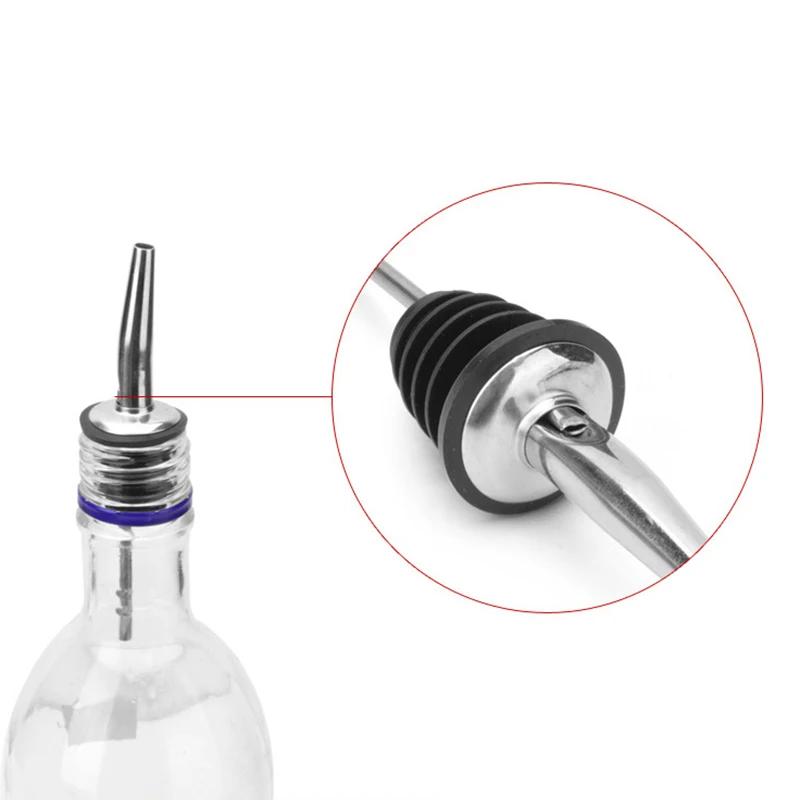 1-5Pcs Stainless Steel Wine Pourer Dispenser Nozzle Wine Corks Kitchen Supplies Bar Supplies Wine Pourer Stopper
