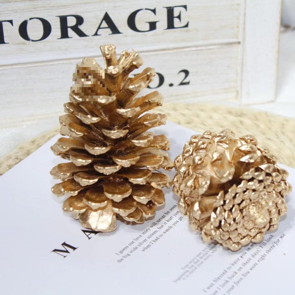 Christmas Pine Cones & Dried Flowers Pack - Eucalyptus, Pine Wood, Cotton, Handmade Photography Props