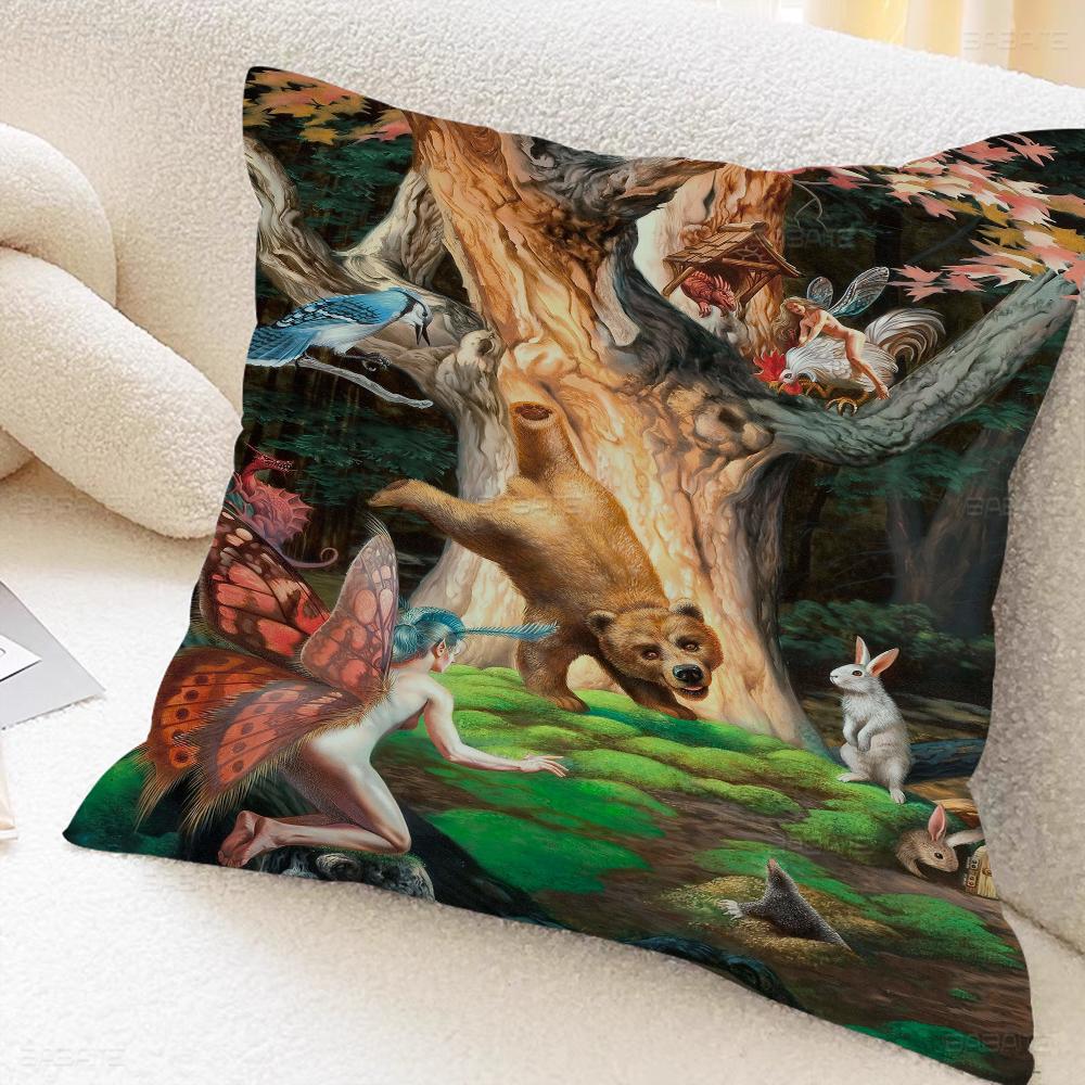 Artwork Morrill Art Pillow Cover Design Cushion Cover Decor Holiday Decorati