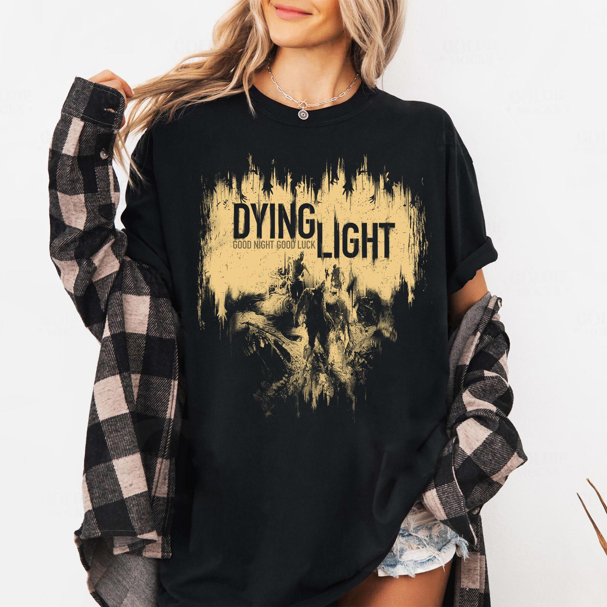 Dying Light The Beast Pattern Printed Tshirt Womens SpringSummer Fashion Trend Pure Cotton Top Neutral Short Sleeve Tshirt S