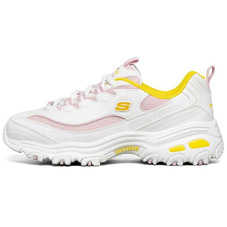 (WMNS) Skechers D lites 1.0 GS White/Yellow/Pink Women s 66666214-WLPK EU 35