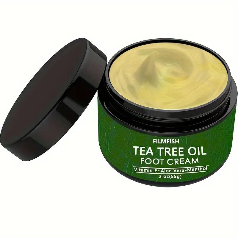 Tea Tree Oil Foot Cream for Moisturizing, Hydrating Exfoliating 55g