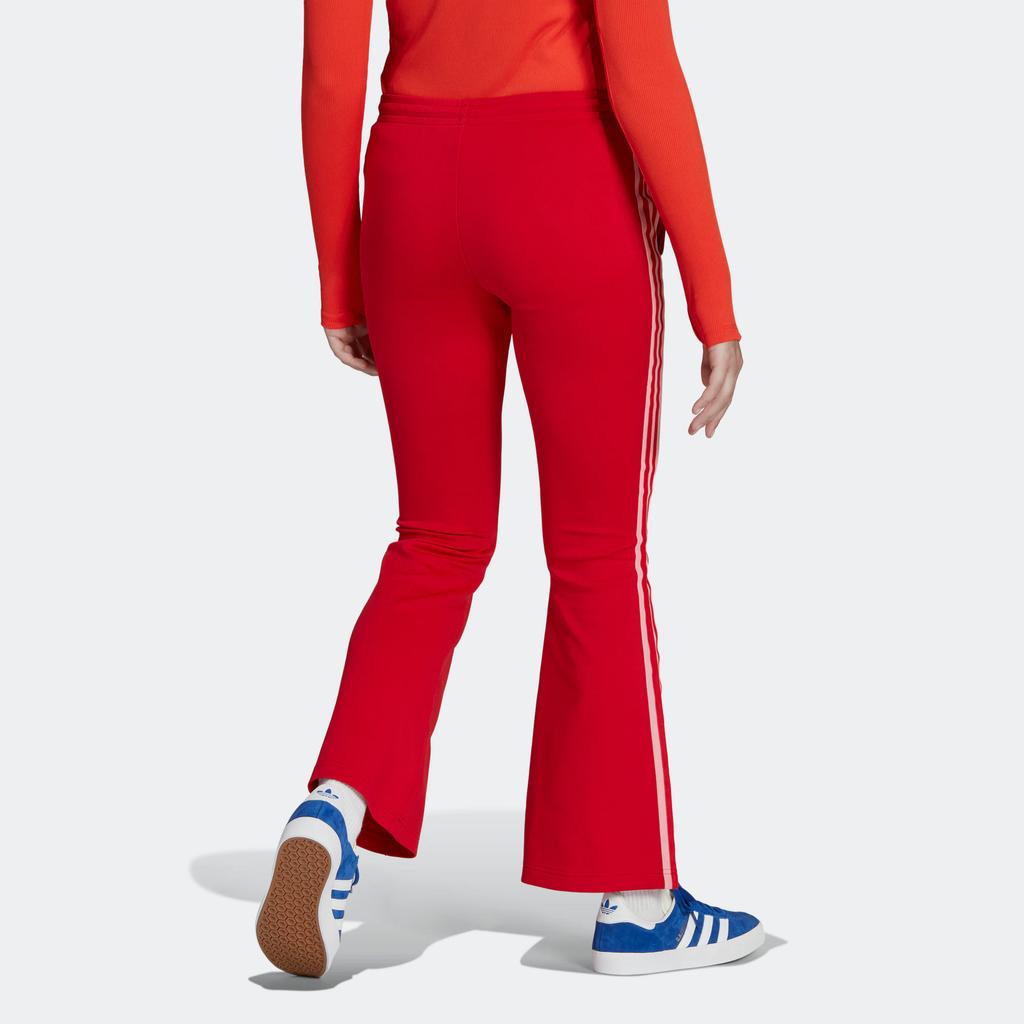 Adidas Originals Flared Tp Logo Print Stripe Slim Fit Sports Pants Women Bottoms IB2020