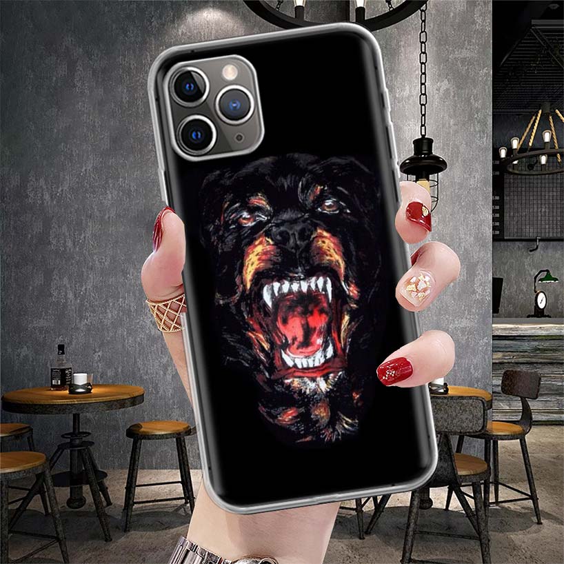 Rottweiler Dog Soft Phone Case For IPhone 11 17 Air 16E 16 Pro Max 15 + 14 Plus 13 Mini 12 Apple 7 SE 8 Fundas Coque 11 17 Air 1