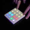 Cuifati Wireless MIDI RGB Backlit Portable MIDI Keyboard with for Wins OS X and Android Systems Controller, 16-Pad USB-C Velocity-Sensitive Pads,