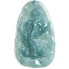 Natural A Grade Blue Jade Pixiu Pendant for Men and Women - Ice Seed Stone for Attracting Wealth
