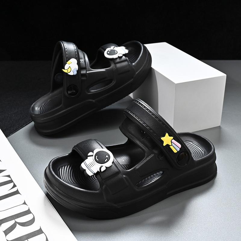 

Trendy And Colorful Boys Summer Sandals With Antislip Soft Eva Sole Perfect Beach For 26/27 чёрный