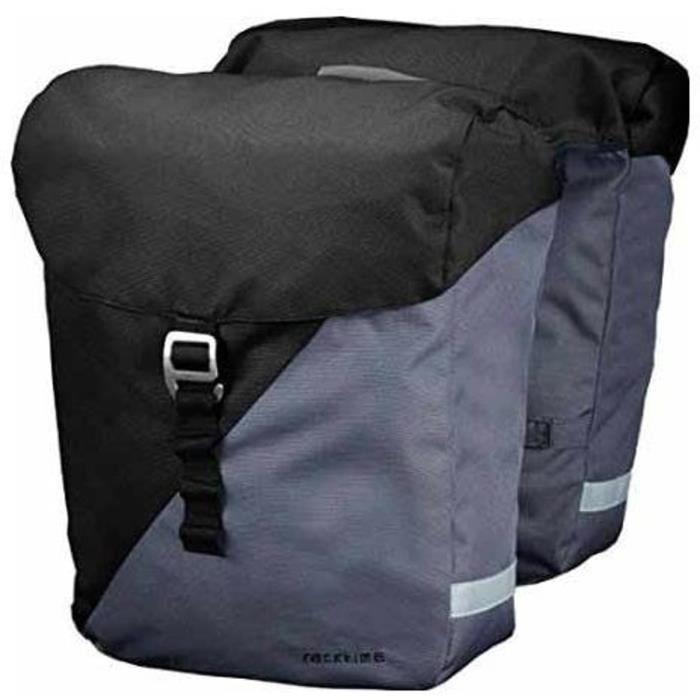 Fietstas - Racktime - Vida Dubbel - Noir/Gris - Snapit-adapter - 31 Cm