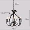 Industrial Retro Five-Head Iron Candle Chandeliers for Living Room, Dining Room  and Bar