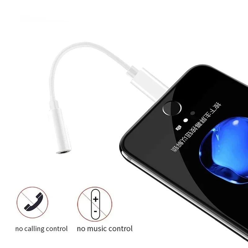 Lightning Earphone Adapter Lightning To 3 5 Mm Jack Adapter Connector for IPhone15 14 13 12 11 Pro Max XS XR X To 3.5mm Jack
