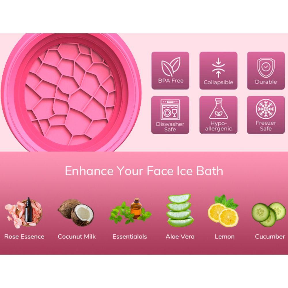 Foldable Ice Bath Tub Bucket Relief Stress Ice Washbowl Portable Rapid Cooling Bathing  Home