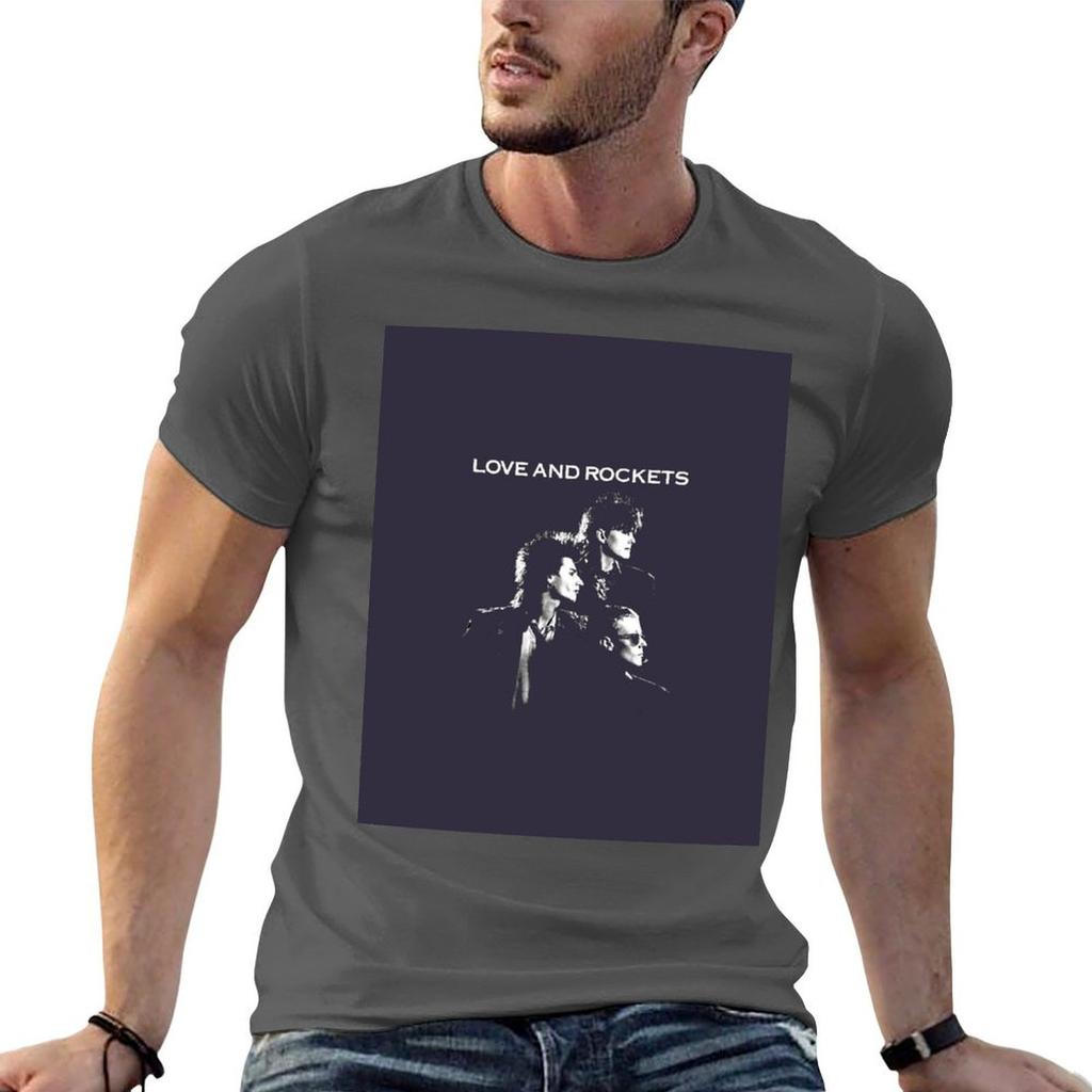 Birthday Gift Love And Rockets Gift Music Fans Tshirt Plus Size Clothes Anime Tshirt Short Sleeve Tee Unisex