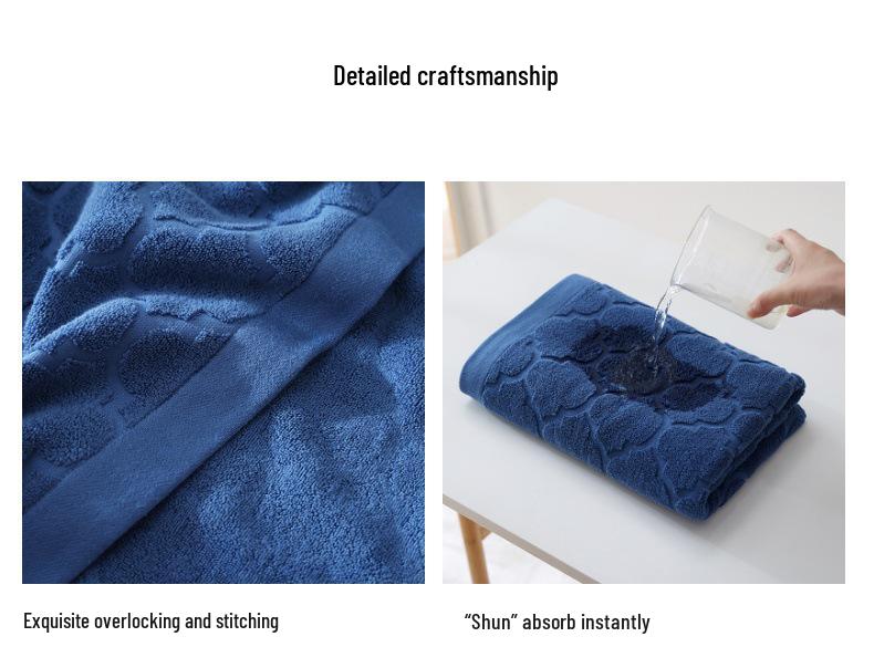 Luxury Pure Cotton Soft Absorbent Bath Towel Set
