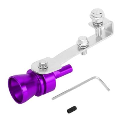 INFINAUTO Turbo Sound Exhaust Muffler Pipe Whistle Rear Tail Pipe M Carbide Chrome Manufacturer Aluminum Purple 1 Set