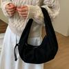 Retro Faux Suede Leopard Saddle Bag Trendy Shoulder Bag Fashion Underarm Bags Females Luxury Handbags and Purses