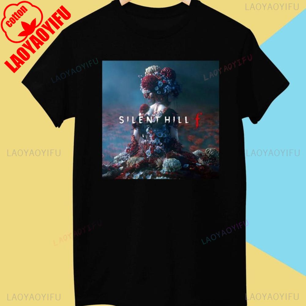 Silent Hill F Tshirt Japanese Style Printed Tshirt Silent Hill The Latest Series Shirt Horror Game Lover Men Women Fashion Tops