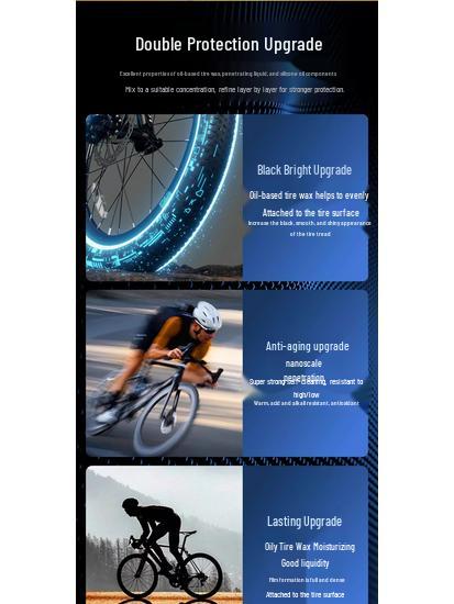 TOSUOD Bike Tire & Body Coating Agent for Mountain & Road Bike Maintenance