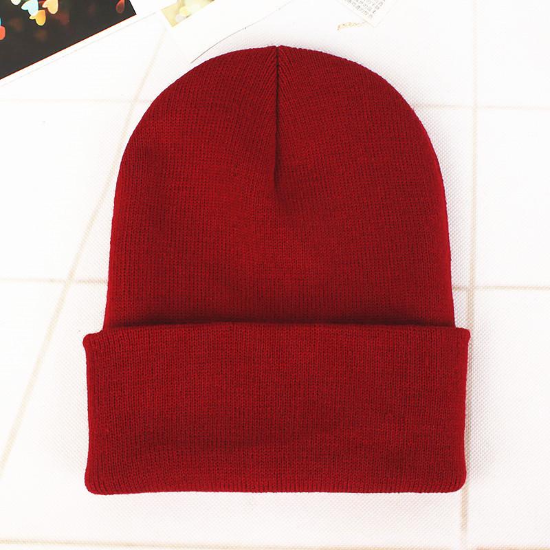 Adult Thick Warm Rabbit Fur Beanie Cap Men Women Solid Knitte Hat Solid Multi Colors Skullies Ski Hip Hop