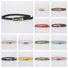Waist Belt Weave Belt Jeans Decor PU Leather Waistband Sweet Thin Belt  Trouser Decoration
