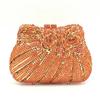 Diamonds White Clear Women Evening Bag Luxury Flower  Rhinestone Clutches Crystal Handbag 32 Colors Wedding Bridal Party Purses