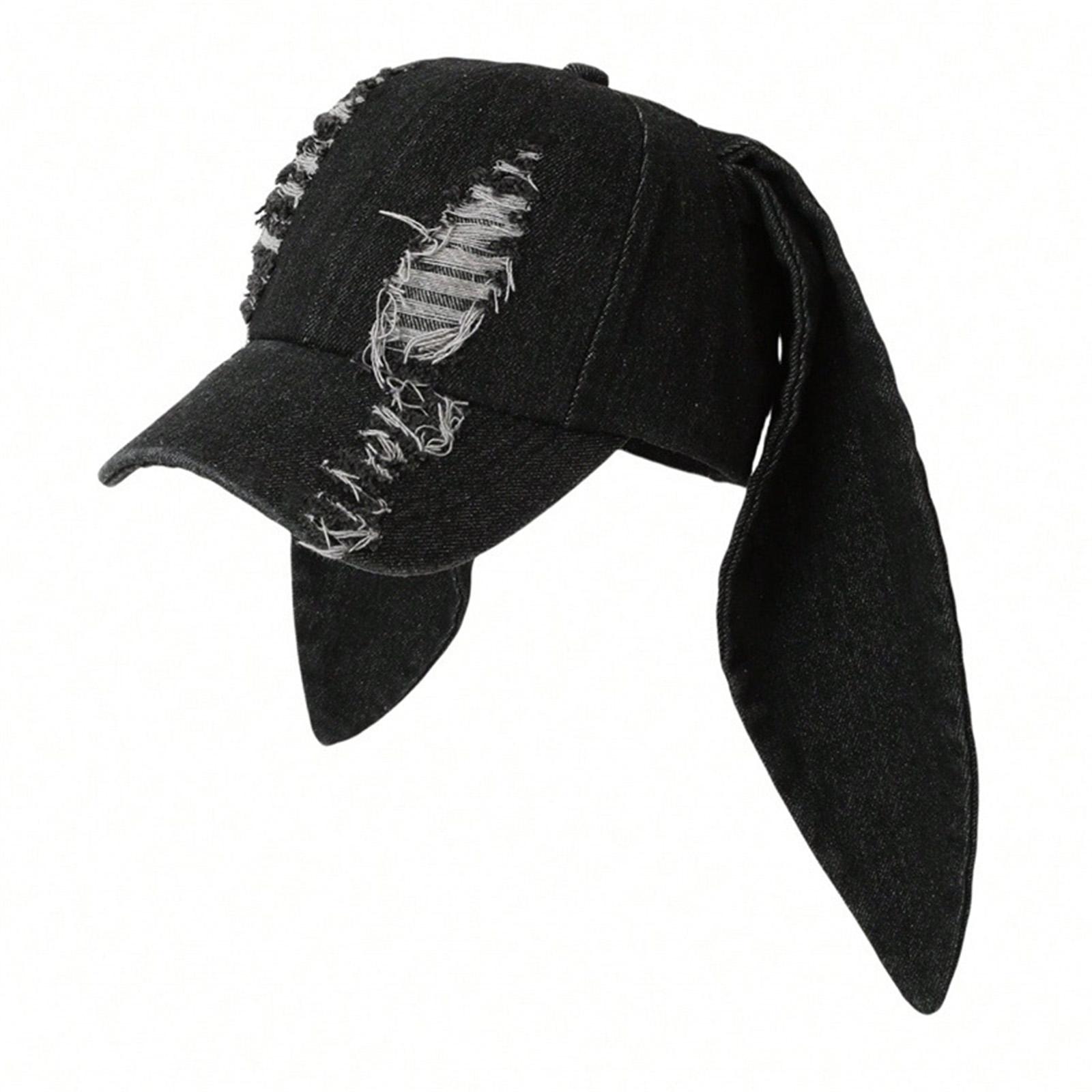 

Женская бейсболка с кроличьими ушками, универсальная шляпа с длинными ушками для концертов идолов, дышащая шляпа для взрослых 1