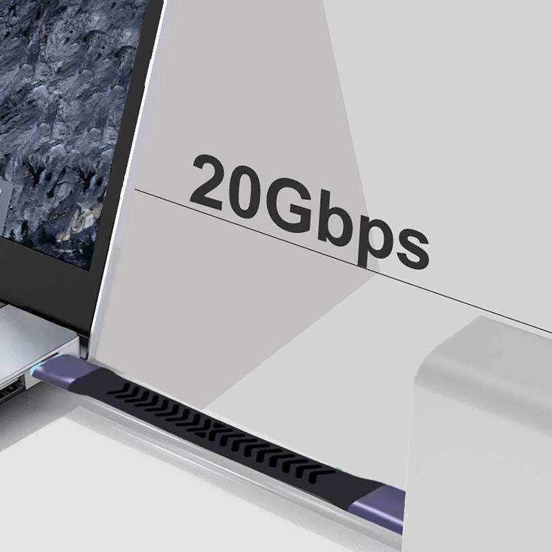 Cavo USB 3.2 Type-C da 20 Gbps Ricarica Rapida Cavo da USB-C a USB-C Alta Velocità Linea Dati Type-C Cavo Corto 10 cm