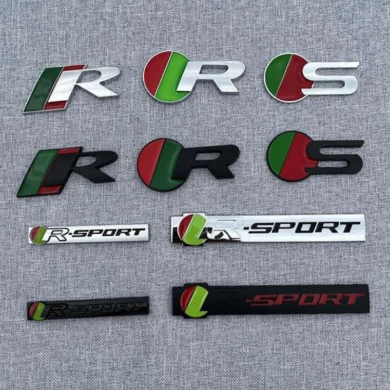 1Pc S R R SPORT Car Metal Sticker Badge Accessory For X S F XF XE XJ XK XEL XFL XJL XJ6 XJS XKR XFR F-Type F-Pace E-Pace I-Pace