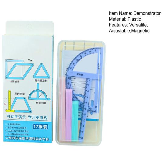 Magnetic Polygon Building Set Angle Measurement Tool Math Teaching Tool for Elementary School Demonstrates