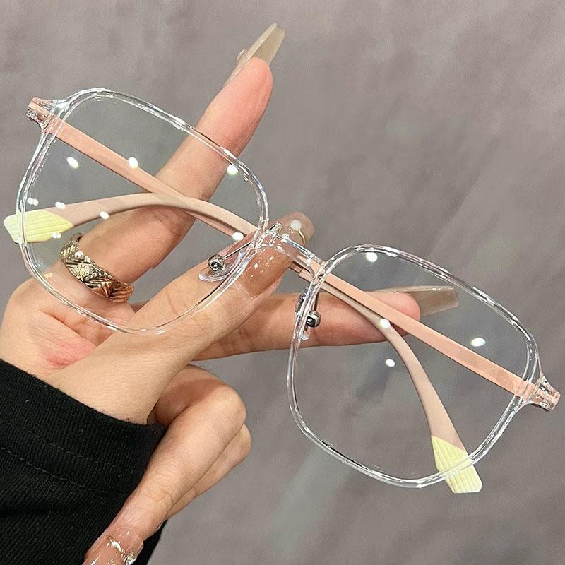 Xiaomi Óculos TR90 de Armação Grande Fina Anti-luz Azul Para Moda Feminina Poligonal de Cor Contrastante Armação de Lentes de Olho Óculos Ópticos