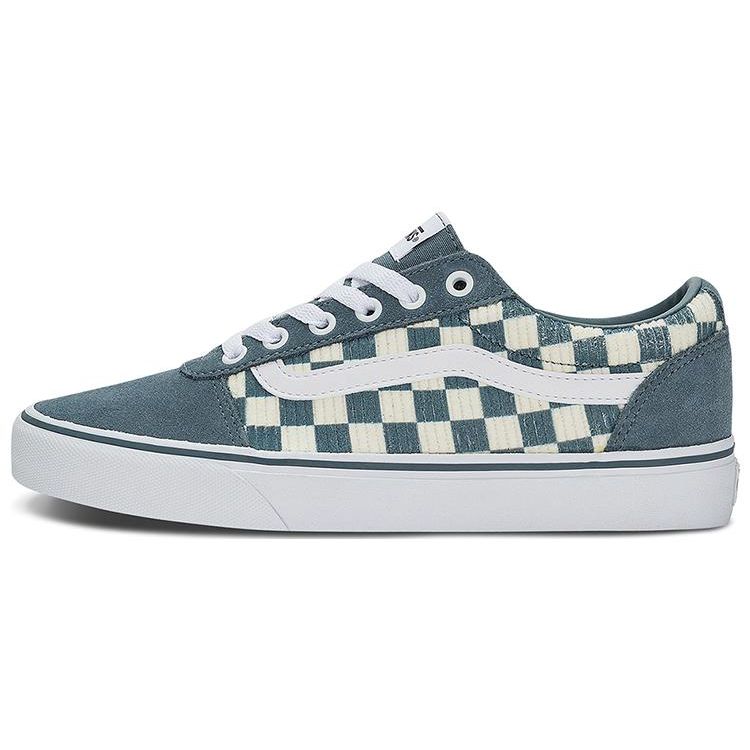 Vans Ward Active Casual Low Top Skate Shoes Women Sneaker Blue White Checkered VN0A5EMBRV2